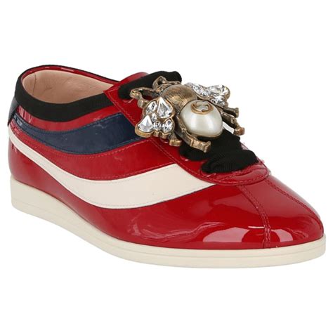 gucci patent leather sneakers.